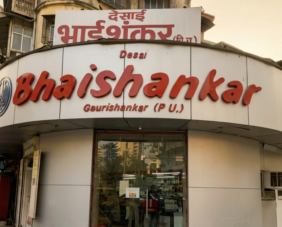 Desai Bhaishankar Gaurishankar storefront at CP Tank, Mumbai