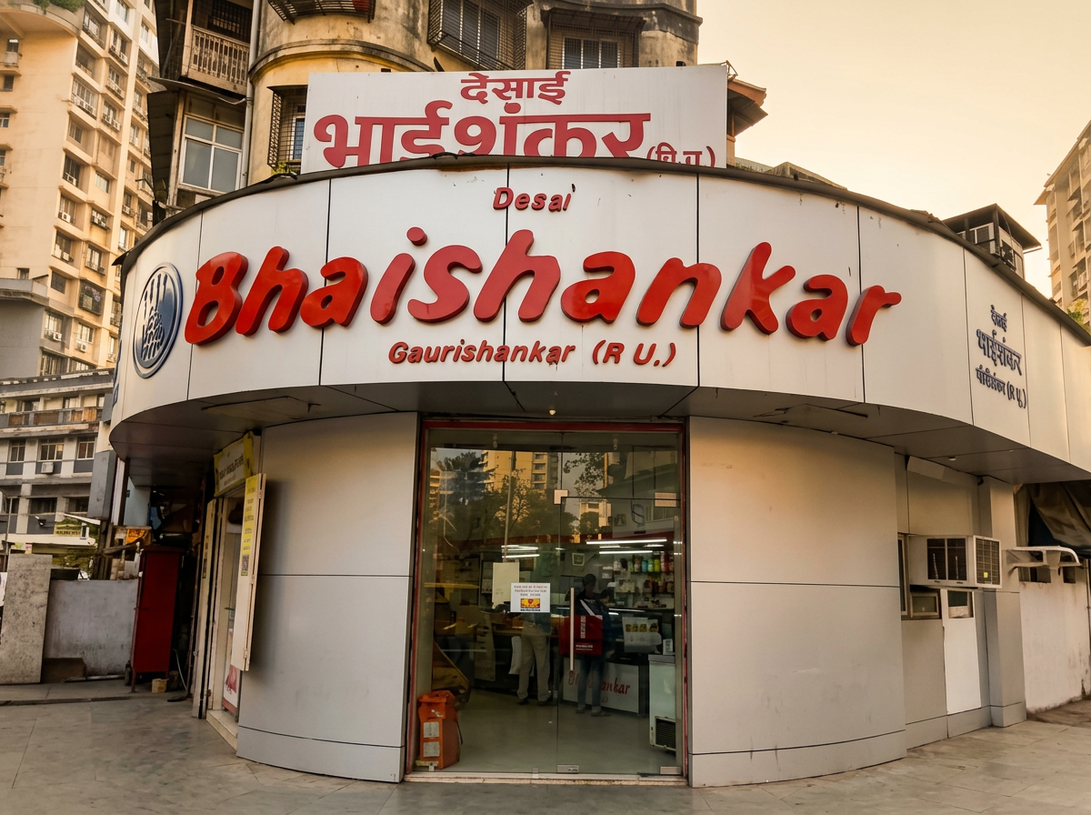 Desai Bhaishankar Gaurishankar storefront at CP Tank, Mumbai